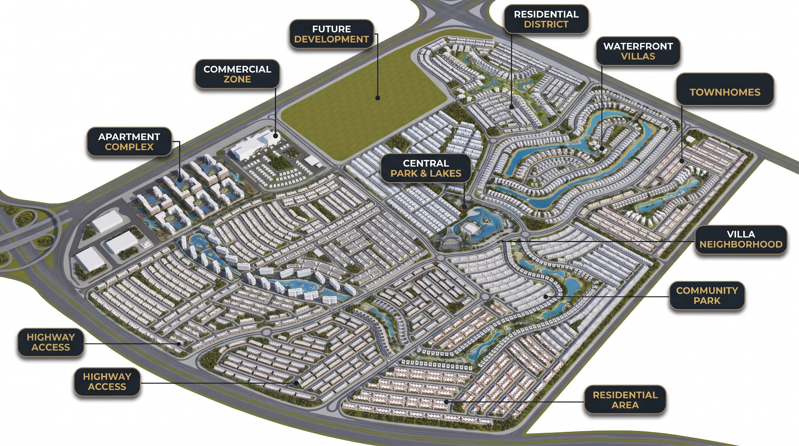 Dubai residential buildings and skyline